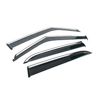 Ветровики с хромированным молдингом Niken Luxury (4 шт) Chevrolet Blazer 2018-2023 гг. фото 3