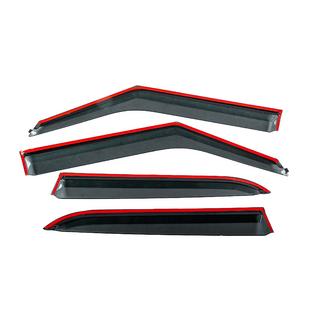 Ветровики с хромированным молдингом Niken Luxury (4 шт) Chevrolet Blazer 2018-2023 гг. фото 4