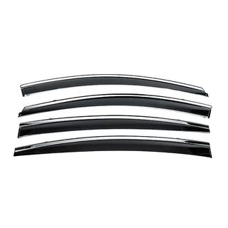 Ветровики с хромированным молдингом Niken Luxury (4 шт) фото 1