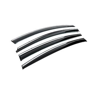 Ветровики с хромированным молдингом Niken Luxury (4 шт) фото 3