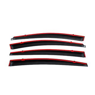 Ветровики с хромированным молдингом Niken Luxury (4 шт) фото 4