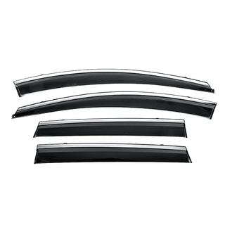 Ветровики с хромированным молдингом Niken Luxury (4 шт)