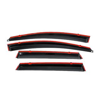 Ветровики с хромированным молдингом Niken Luxury (4 шт) Renault Captur 2019- гг. фото 4