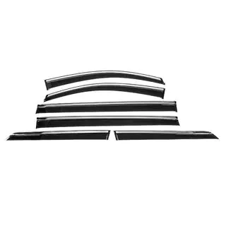 Ветровики с хромированным молдингом Niken Luxury (6 шт)