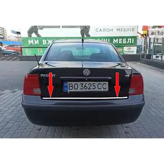 Накладка на багажник SD 1996-2001 нержавейка фото 1