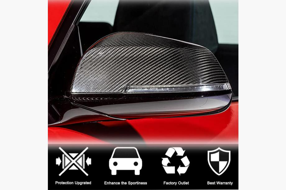 BMW 1 серия F20/F21 2011-2019 гг. Накладки на Зеркала V2 (Карбон) Фото 2