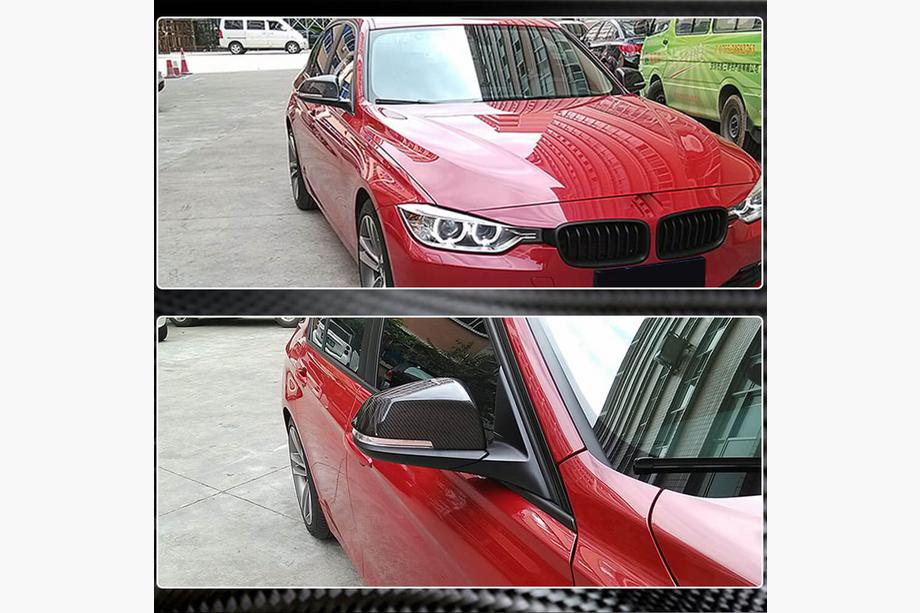 BMW 1 серия F20/F21 2011-2019 гг. Накладки на Зеркала V2 (Карбон) Фото 3
