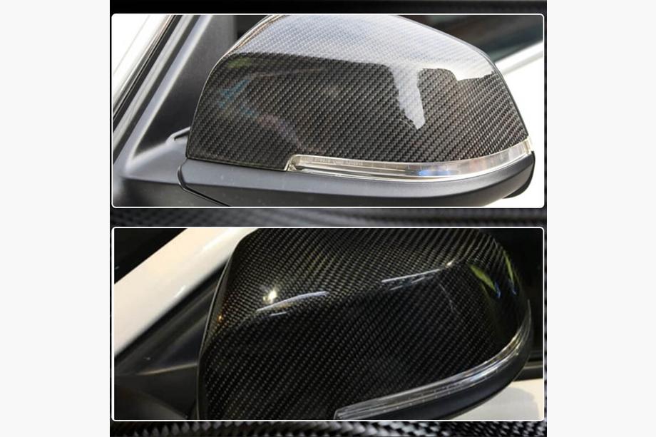 BMW 1 серия F20/F21 2011-2019 гг. Накладки на Зеркала V2 (Карбон) Фото 4
