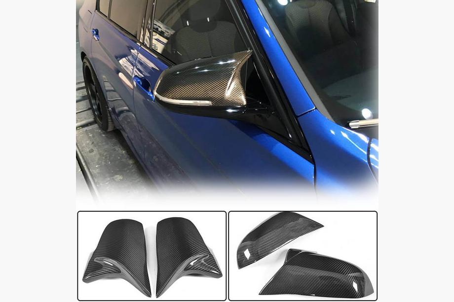 BMW 1 серия F20/F21 2011-2019 гг. Накладки на Зеркала V1 (Карбон) Фото 2