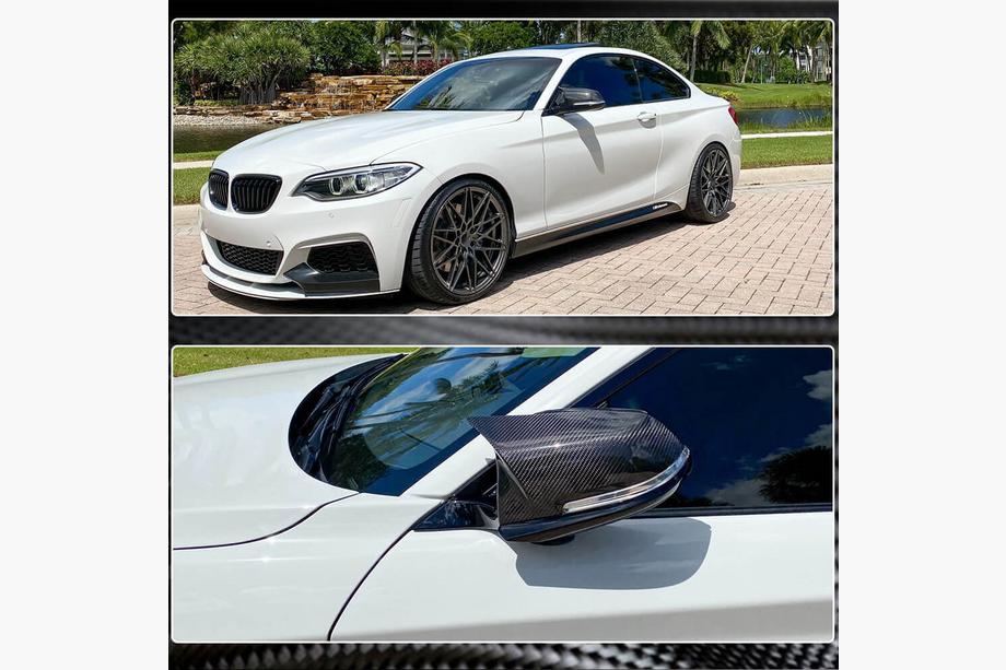 BMW 1 серия F20/F21 2011-2019 гг. Накладки на Зеркала V1 (Карбон) Фото 4