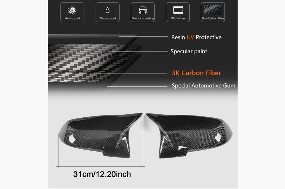 BMW 1 серия F20/F21 2011-2019 гг. Накладки на Зеркала V1 (Карбон) Фото 6