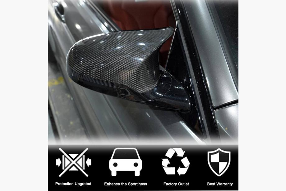 BMW 3 серия F30/F31 2012-2019 гг. Накладки на Зеркала Сухой Карбон V2 (для M3) Фото 2