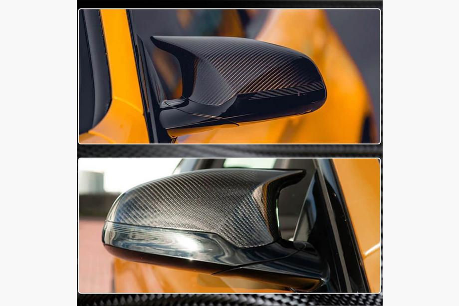 BMW 3 серия F30/F31 2012-2019 гг. Накладки на Зеркала V1 (для F80, Карбон) Фото 4