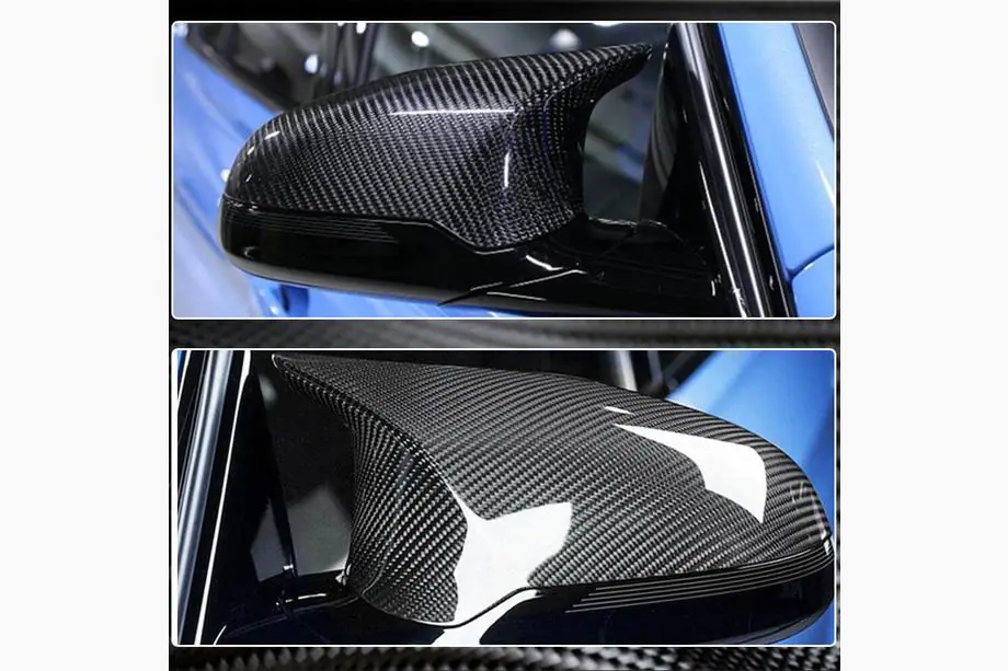 BMW 4 серия F32/F33/F36 2012-2020 гг. Накладки на Зеркала V1 (для F82/F83, Карбон) Фото 5