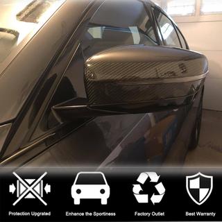 Накладки на зеркала Сухой карбон (2019-2022) BMW 3 серия G20/G21 2018- гг. фото 2