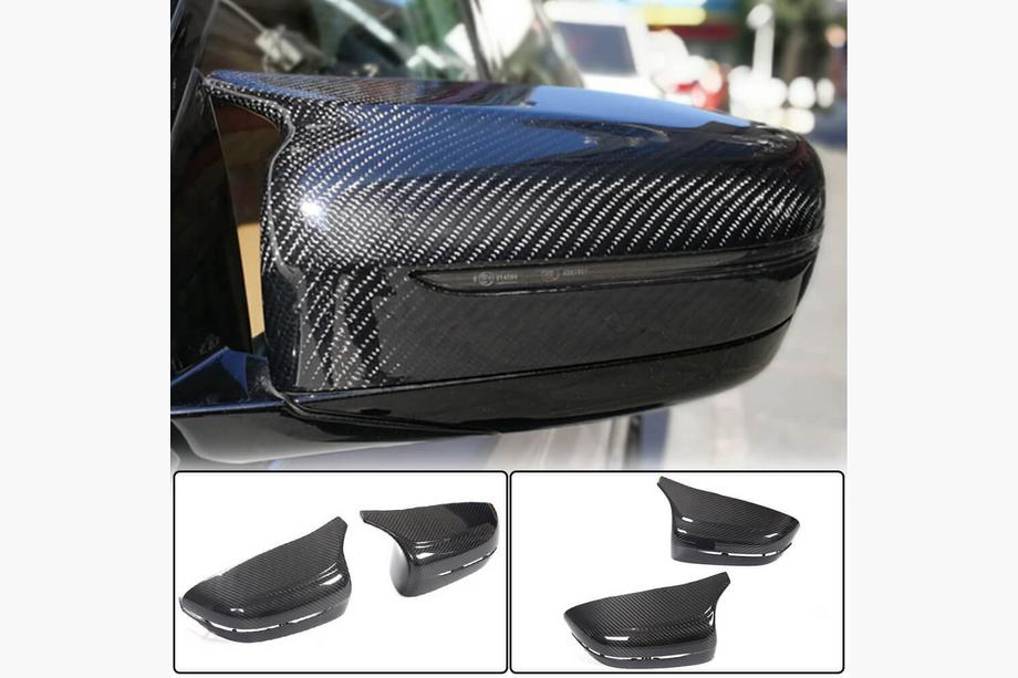 BMW 3 серия G20/G21 2018- гг. Накладки на Зеркала Сухой Карбон V3 (2019-2022) Image