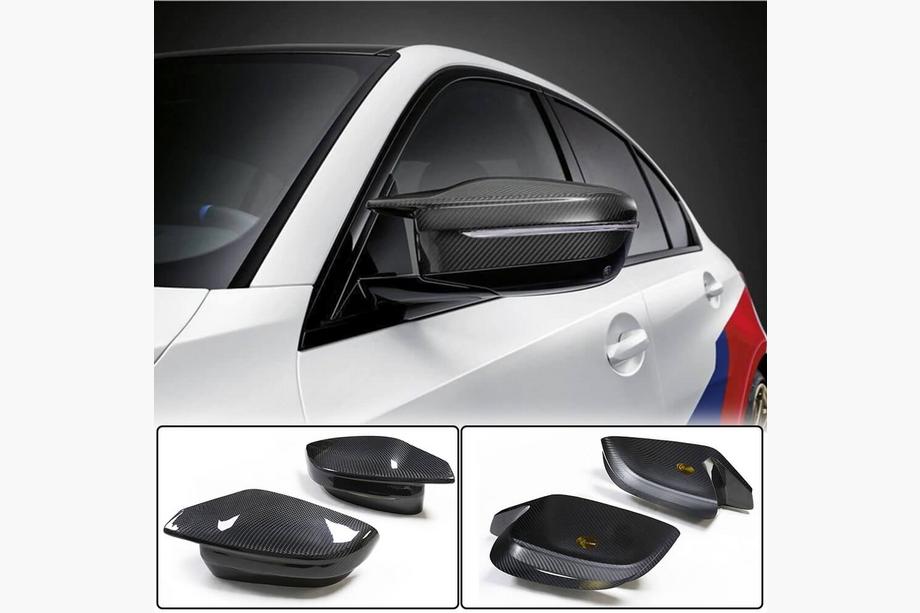 BMW 3 серия G20/G21 2018- гг. Накладки на Зеркала M-Look Карбон (для M3) Фото 6