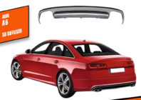Audi A6 C7 2011-2017 гг. Диффузор заднего бампера DPT V1 (2011-2014) фото 1