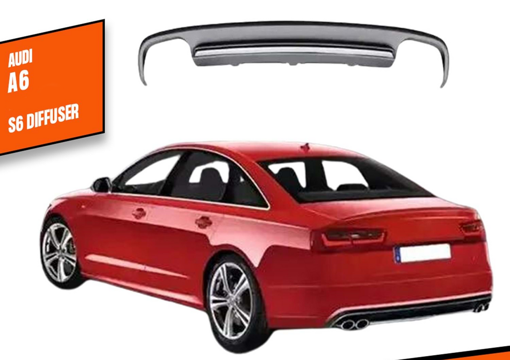 Дифузор заднього бампера DPT V1 (2011-2014) для Ауди A6 C7 рр