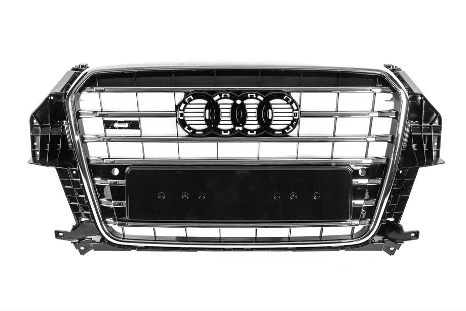 Audi Q3 2011-2019 гг. Передняя решетка радиатора SQ3 (2011-2015, черная с хромом) Image