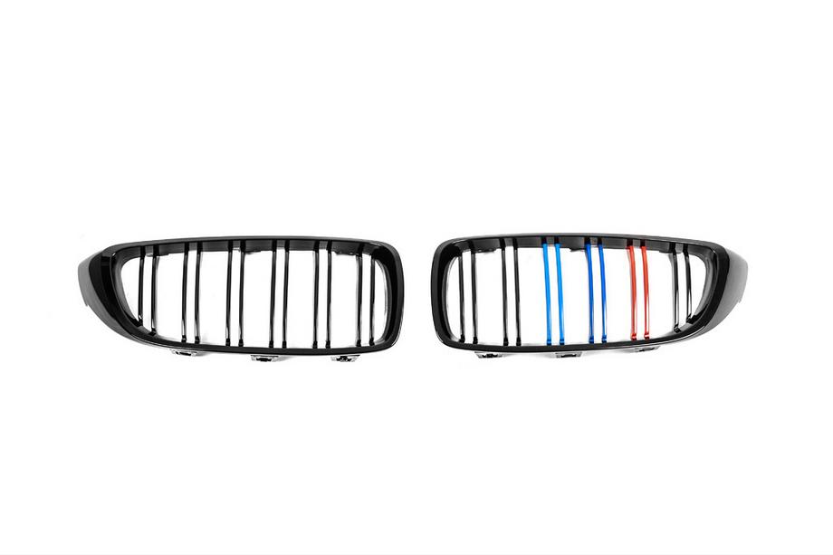 BMW 3 серия F30/F31 2012-2019 гг. Решетки радиатора M-Look (для M3 F80, M-Color) Фото 5