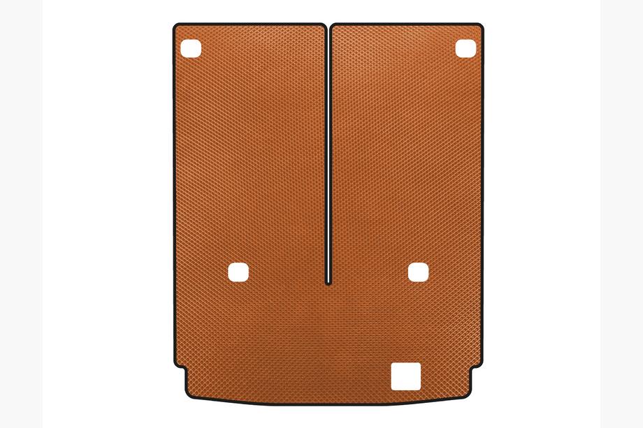 Mercedes GL сlass X164 2006-2012 гг. Коврик в багажник EVA (7-местный со сложенным 3 рядом, Оранжевый) Image