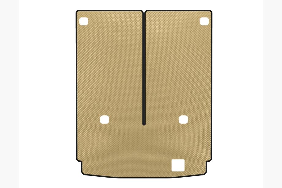 Mercedes GL сlass X164 2006-2012 гг. Коврик в багажник EVA (7-местный со сложенным 3 рядом, Бежевый) Image