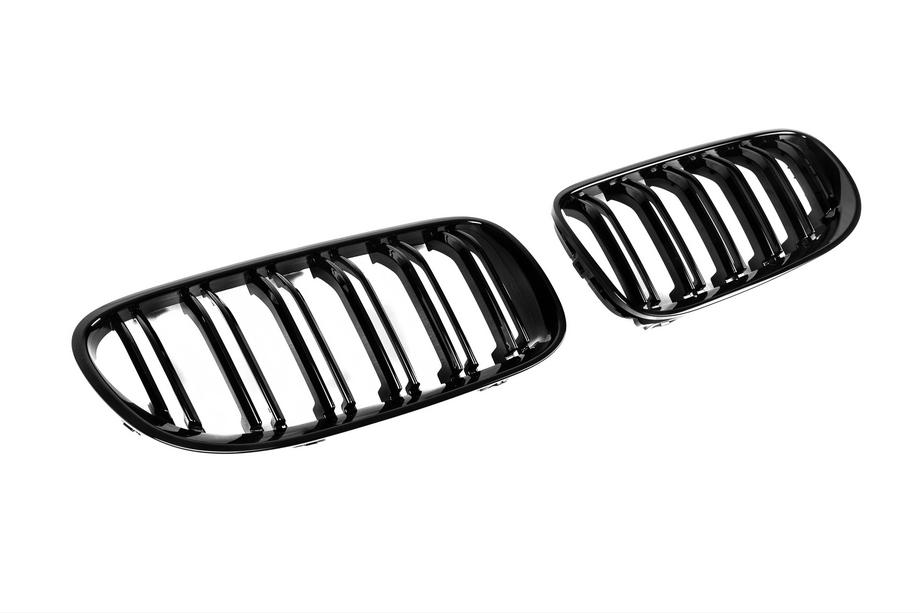 BMW 3 серия E92/E93 2006–2013 гг. Решетки M-Look (для 2010-2013, Черный Глянец) Фото 5