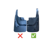 Toyota Land Cruiser 200 2007-2021 гг. Задние брызговики 2015-2021 (2 шт, под обвес, широкие) фото 2