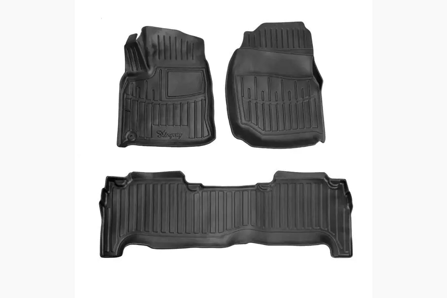 Toyota Land Cruiser 100 1998-2007 гг. Резиновые коврики Stingray 3D (3 шт) Фото 1