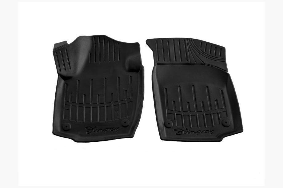Skoda Rapid 2012-2019 гг. Передние резиновые коврики Stingray 3D (2 шт) Image