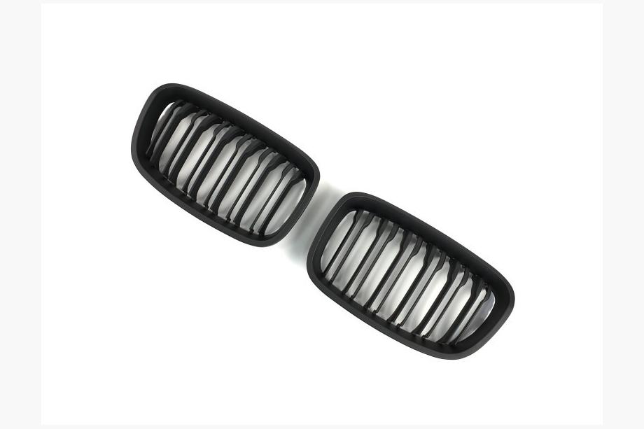 BMW 1 серия F20/F21 2011-2019 гг. Решетки M-Look (2011-2014, Черный Матовый) Фото 3