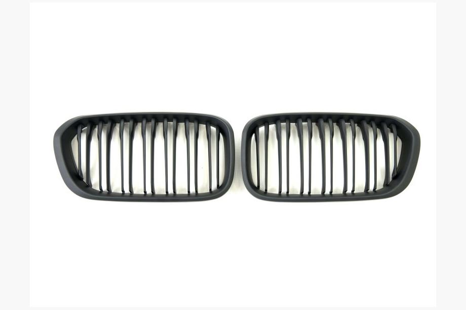 BMW 1 серия F20/F21 2011-2019 гг. Решетки M-Look (2015-2019, Черный Матовый) Фото 2