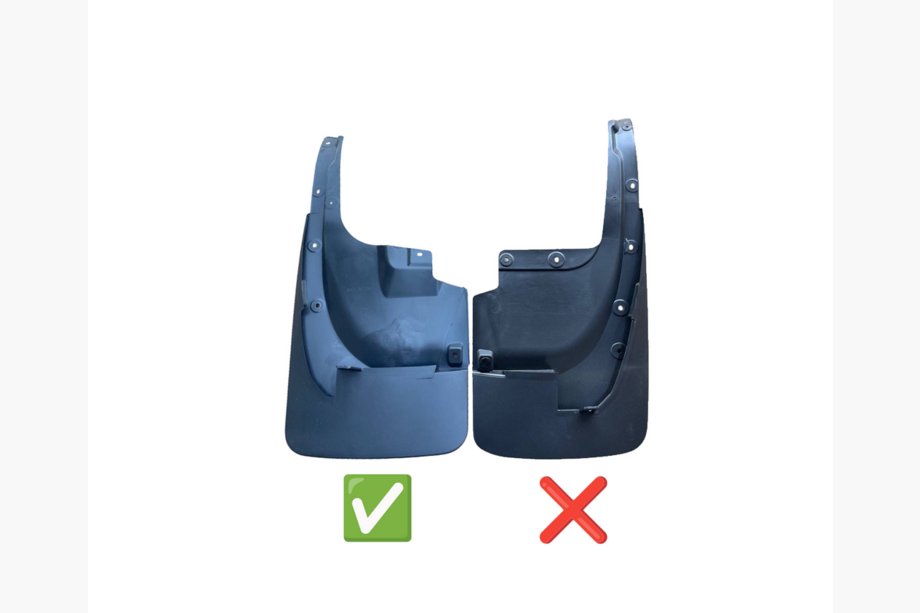 Toyota Land Cruiser 200 2007-2021 гг. Задние оригинальные брызговики 2015-2021 (2 шт, под обвес, узкие) Фото 2