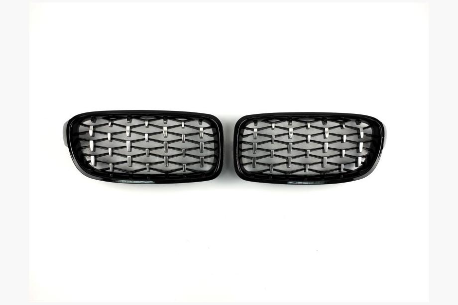 BMW 3 серия F30/F31 2012-2019 гг. Ноздри Diamond Silver Фото 2