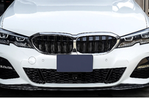 BMW 3 серия G20/G21 2018- гг. Решетки M-Look V2 (2018-2022, Черный Глянец с Хромированной Окантовкой) фото 1