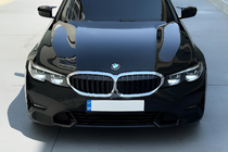 BMW 3 серия G20/G21 2018- гг. Ноздри 1 Полоса (2018-2022, Черный Глянец с Хромированной Окантовкой) фото 1