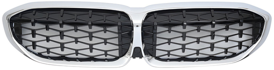 BMW 3 серия G20/G21 2018- гг. Ноздри Diamond Black (2018-2022, хромированная окантовка) фото 2