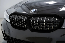 BMW 3 серия G20/G21 2018- гг. Ноздри Diamond Silver (2018-2022, черная окантовка) фото 1