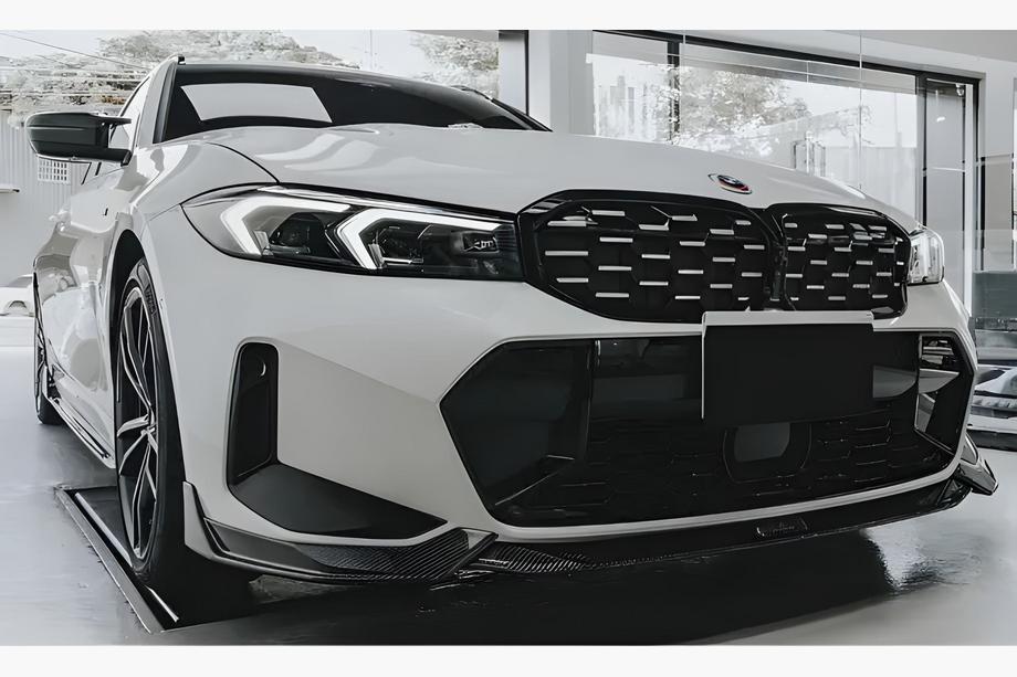 BMW 3 серия G20/G21 2018- гг. Ноздри Diamond Silver (2022+, черная окантовка) Image