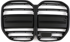 BMW 4 серия G22/23/26 2020- гг. Решетка радиатора M-Look (для G22/23, Черный Матовый) фото 2