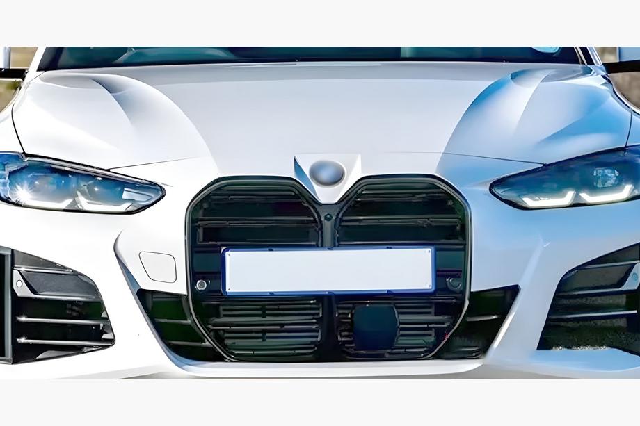 BMW 4 серия G22/23/26 2020- гг. Решетка радиатора Ноздри M-Look (для I4 G26, 2022+, Черный Глянец) Фото 3