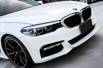 BMW 5 серия G30/G31 2017-2023 гг. Ноздри 1 Полоса (2017-2020, Черный Глянец с Хромированной Окантовкой) фото 1