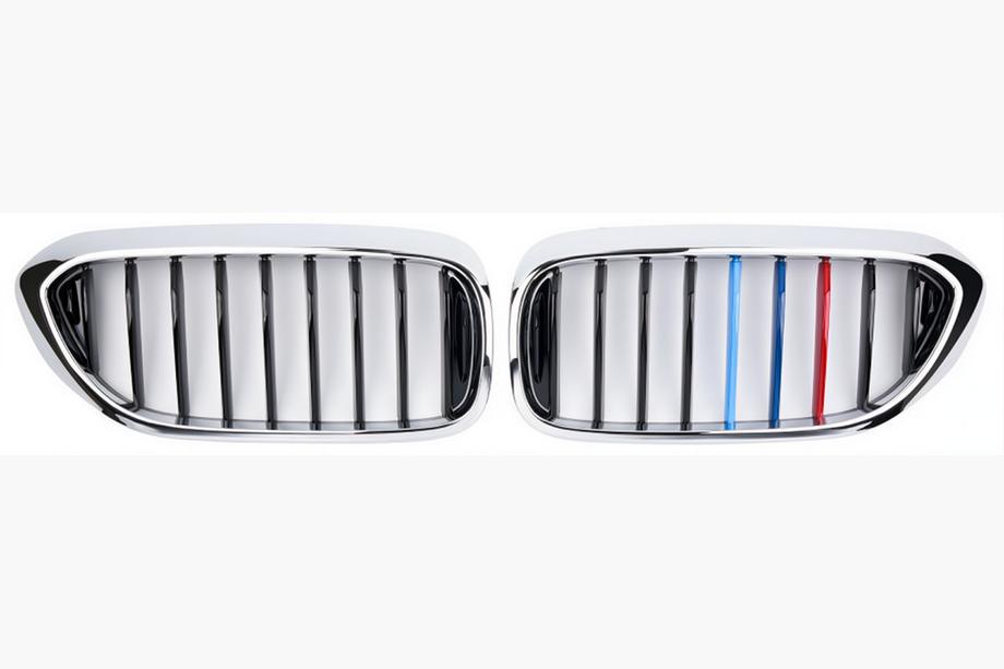 BMW 5 серия G30/G31 2017–2023 гг. Ноздри 1 Bar (2017-2020, M-Color с хромированной окантовкой) Фото 2