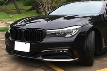 BMW 7 серия G11/G12 2015-2022 гг. Ноздри 1 Полоса (2016-2019, Черный Матовый) фото 1