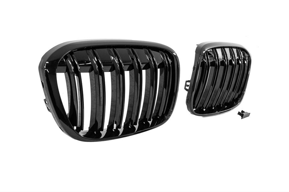 BMW X1 F48 2015-2022 гг. Ноздри M-Look (2015-2019, Черный Глянец) Фото 5