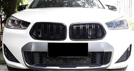 BMW X2 F39 2018-2023 гг. Ноздри M-Look (Черный Глянец) фото 1