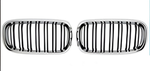 Ноздри M-Look (Черный Глянец с Хромированной Окантовкой) фото 2 Ноздри M-Look (Черный Глянец с Хромированной Окантовкой) фото 2