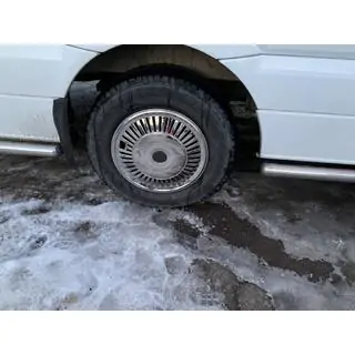 Колпаки из нержавейки Звезда (1-катковые, комплект 4 шт) Mercedes Sprinter W906 2006–2018 гг. фото 3