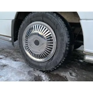 Колпаки из нержавейки Звезда (1-катковые, комплект 4 шт) Mercedes Sprinter W906 2006–2018 гг. фото 4